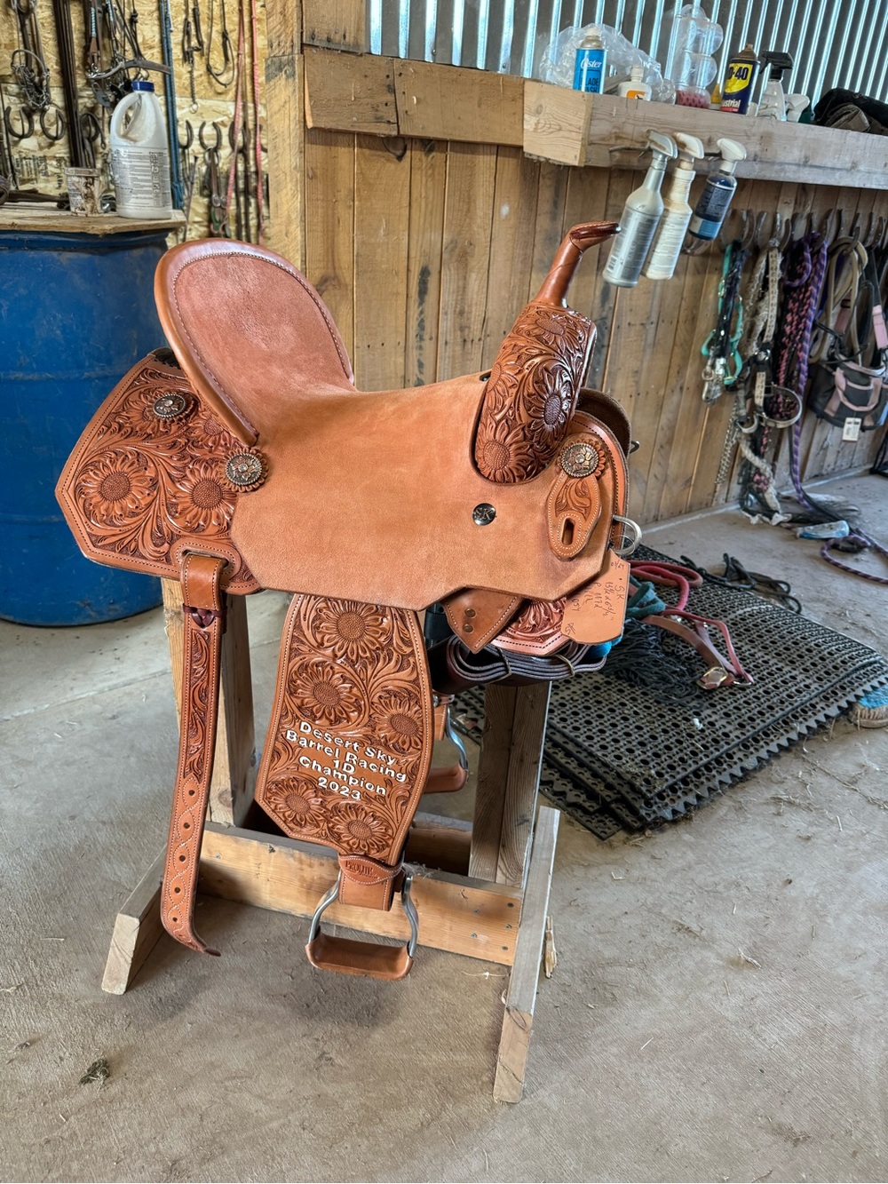 13.5 Sk pro elite barrel saddle - Picture 1 of 2